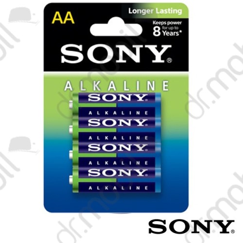 Elem Sony Alkaline AA AM3 AA LR6 ceruza elem - 4 db/csomag